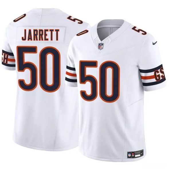 Men & Women & Youth Chicago Bears #50 Grady Jarrett White 2025 F.U.S.E. Vapor Stitched Jersey